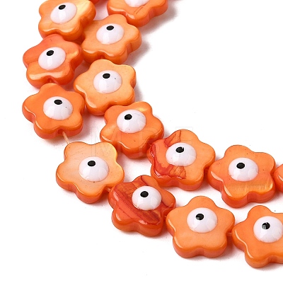 Dyed Natural Freshwater Shell Beads Strands SHEL-A006-03D-1
