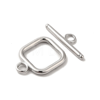 304 Stainless Steel Toggle Clasps X-STAS-H212-27P-1