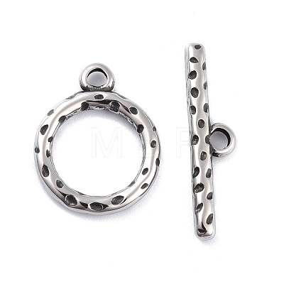 304 Stainless Steel Toggle Clasps STAS-I190-18AS-1