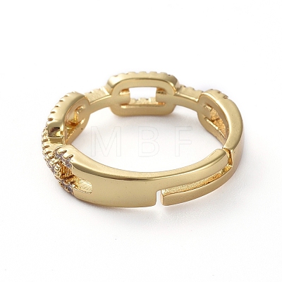 Adjustable Brass Finger Rings RJEW-G096-27G-1