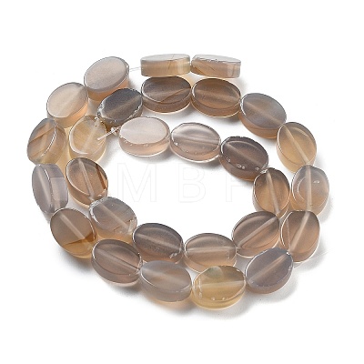 Natural Grey Agate Beads Strands G-P559-B10-01-1