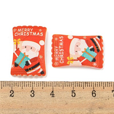 Christmas Theme Opaque Resin Decoden Cabochons CRES-B022-03C-1