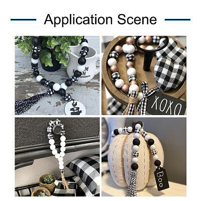 180Pcs 6 Style Natural Wood Beads WOOD-BT0001-09-1