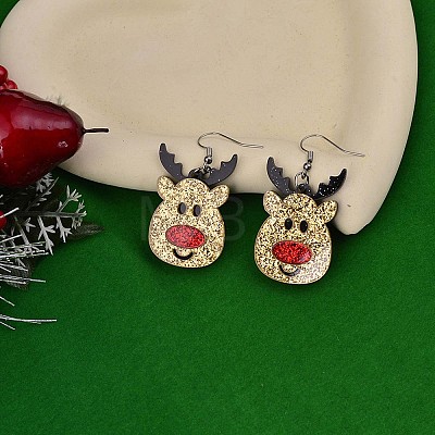 Christmas Acrylic Dangle Earrings FS-WGDBFB5-05-1