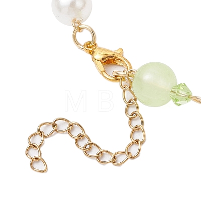 Synthetic Turquoise Beads Charm Bracelets BJEW-JB11849-01-1