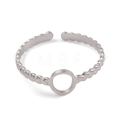 304 Stainless Steel Cuff Rings RJEW-G285-65P-1