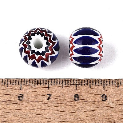 Handmade Millefiori Glass Rondelle Beads LA-N002-11A-1