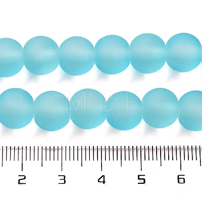 Transparent Glass Bead Strands GLAA-S031-10mm-21-1