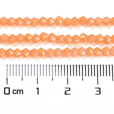 Baking Painted Transparent Glass Beads Strands DGLA-F029-J4mm-03-1