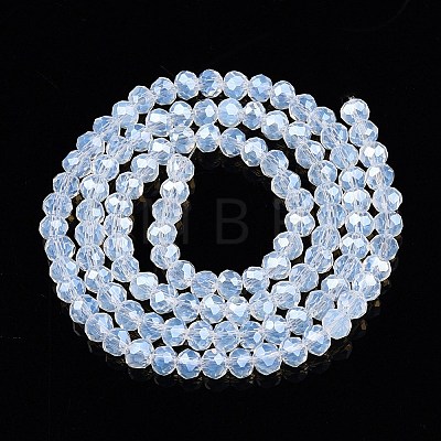 Electroplate Glass Beads Strands EGLA-A044-J4mm-A06-1