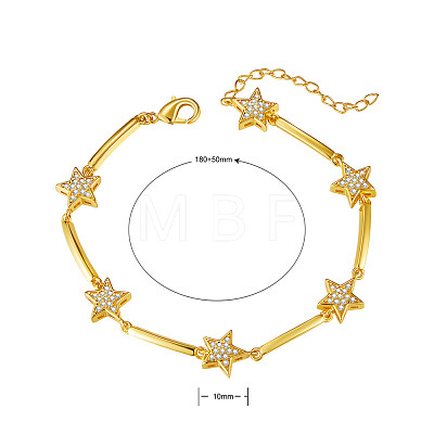 SHEGRACE Brass Link Bracelets JB004A-X-1
