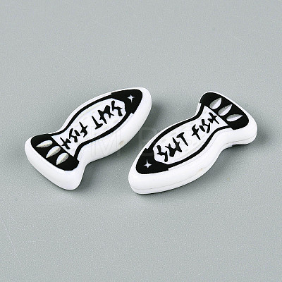 Printed Opaque Resin Beads RESI-N043-22C-1
