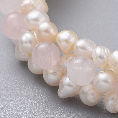 Natural Freshwater Pearl Necklaces NJEW-JN02509-01-1