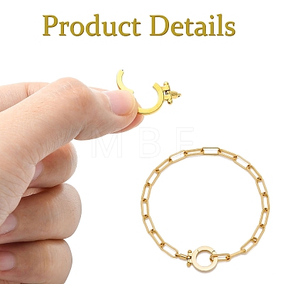 2Pcs 304 Stainless Steel Twister Clasps STAS-CJ0003-59-1