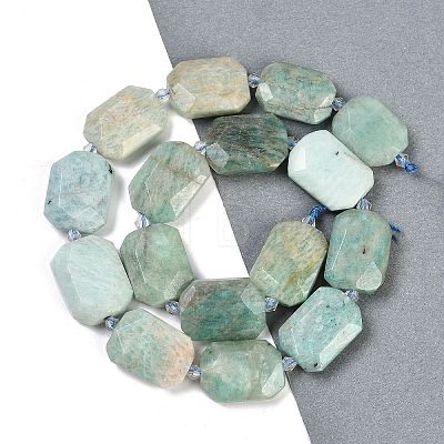 Natural Amazonite Beads Strands G-B125-P02-01-1