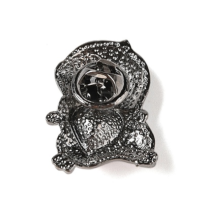 Zinc Alloy Rhinestone Brooches JEWB-E037-02B-02-1