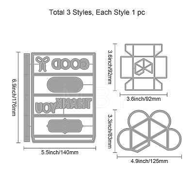 Carbon Steel Cutting Dies Stencils DIY-WH0309-998-1