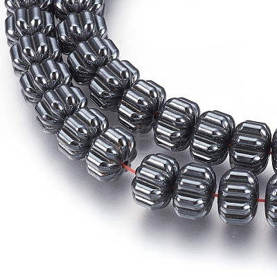 Non-magnetic Synthetic Hematite Bead Strands G-I208-05-A-1