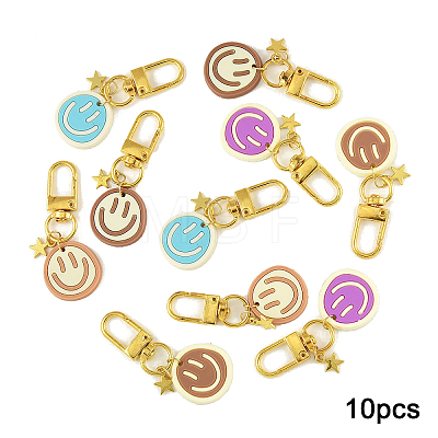 10Pcs 5 Styles PVC Plastic Pendant Decorations HJEW-YW00248-01-1