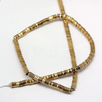 Electroplate Non-magnetic Synthetic Hematite Beads Strands G-J165-2mm-02-1