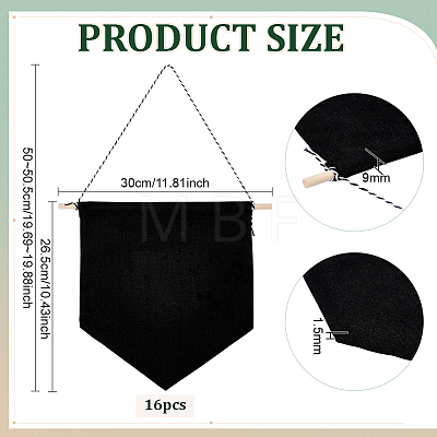 Polycotton Wall Hanging Brooch Jewelry Banner Holder AJEW-WH0596-833A-1