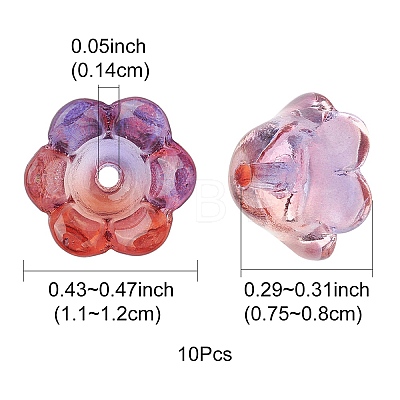 Transparent Glass Beads LAMP-FS0001-09B-1