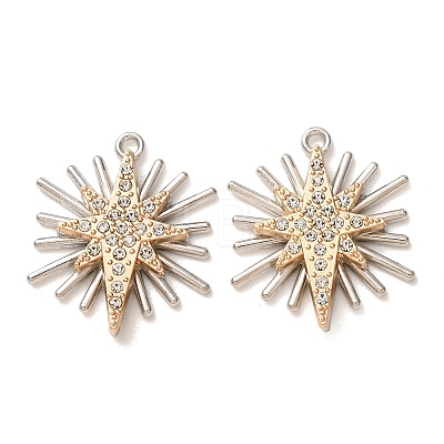 Alloy Rhinestone Pendants RB-CBAA987-05B-1