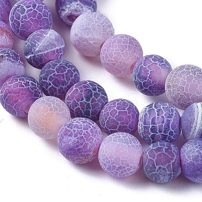 Natural Weathered Agate Beads Strands X-G-L534-01-6mm-1