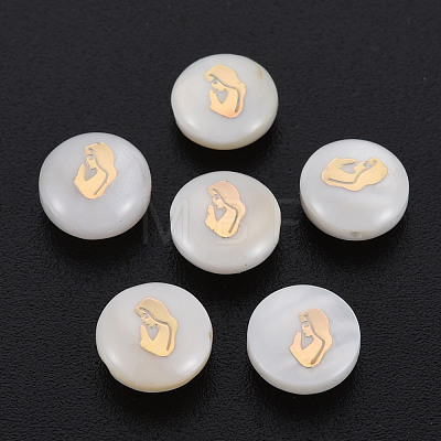 Natural Freshwater Shell Beads SHEL-S278-065-1