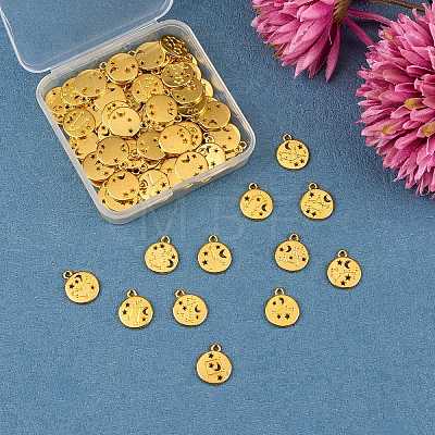 84 Pieces Zodiac Sign Charm Pendants 12 Constellation Charm Pendant Alloy Charm for Jewelry Necklace Earring Making Crafts JX557B-1