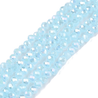 Electroplate Glass Beads Strands EGLA-A044-J3mm-B04-1