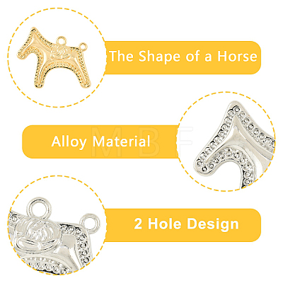 4Pcs 4 Styles Alloy Pendants FIND-YW0011-61-1