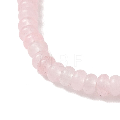 Natural Rose Quartz & Cultured Freshwater Pearl Beads Stretch Bracelets for Women BJEW-JB13473-01-1