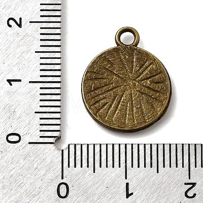 Tibetan Style Pendant Cabochon Settings TIBE-A23176-AB-FF-1
