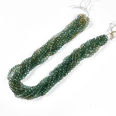 Baking Paint Transparent Glass Beads X1-DGLA-A035-T6mm-A08-1