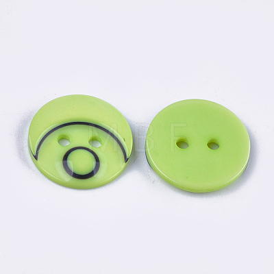 Resin Buttons BUTT-Q041-06A-06-1