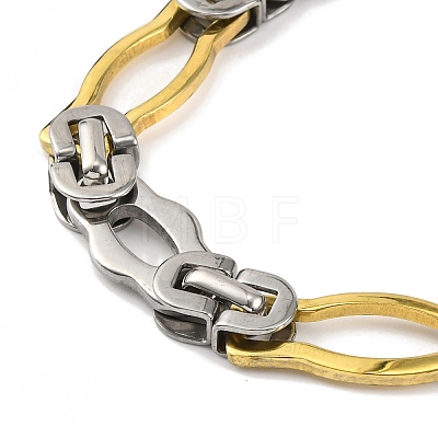 201 Stainless Steel Links Chain Necklace NJEW-F22-39D-GP-1