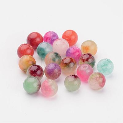 Two Tone Natural Jade Beads X-G-R165-10mm-M1-1