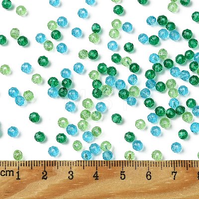 3 Colors Transparent Glass Beads EGLA-TZ0001-01-1