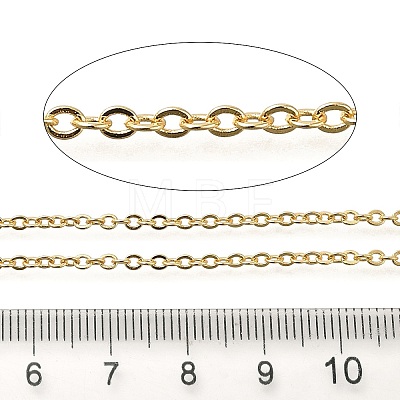 Rack Plating Brass Cable Chains CHC-M001-01G-02-1