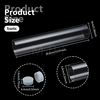 Transparent PC Plastic & PE Bead Storage Tubes AJEW-WH0596-948F-1