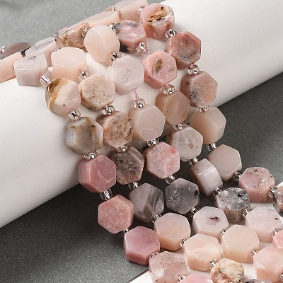 Natural Pink Opal Beads Strands G-P534-A10-01-1