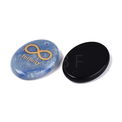 Natural Mixed Stone Pendants G-N365-01-1