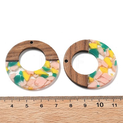 Resin and Walnut Pendants FIND-R051-13G-1