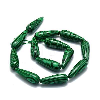 Synthetic Malachite Beads Strands G-E576-37-1