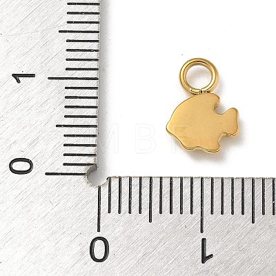 Ion Plating(IP) 304 Stainless Steel Enamel Charms STAS-G351-05G-1