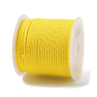 20M Polyester Braided Cord for Jewelry Making OCOR-G015-04A-11-1