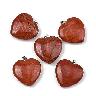 Natural Red Jasper Pendants GG-K002-12A-11-1