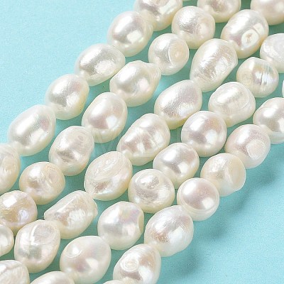 Natural Cultured Freshwater Pearl Beads Strands PEAR-Z002-02-1