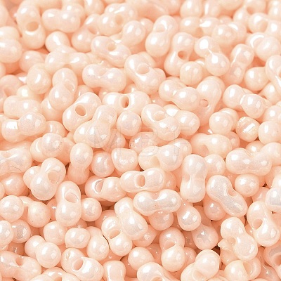 Opaque Colours Luster Glass Seed Beads SEED-B001-01A-04-1